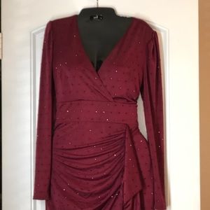 Cocktail dress burgundy
